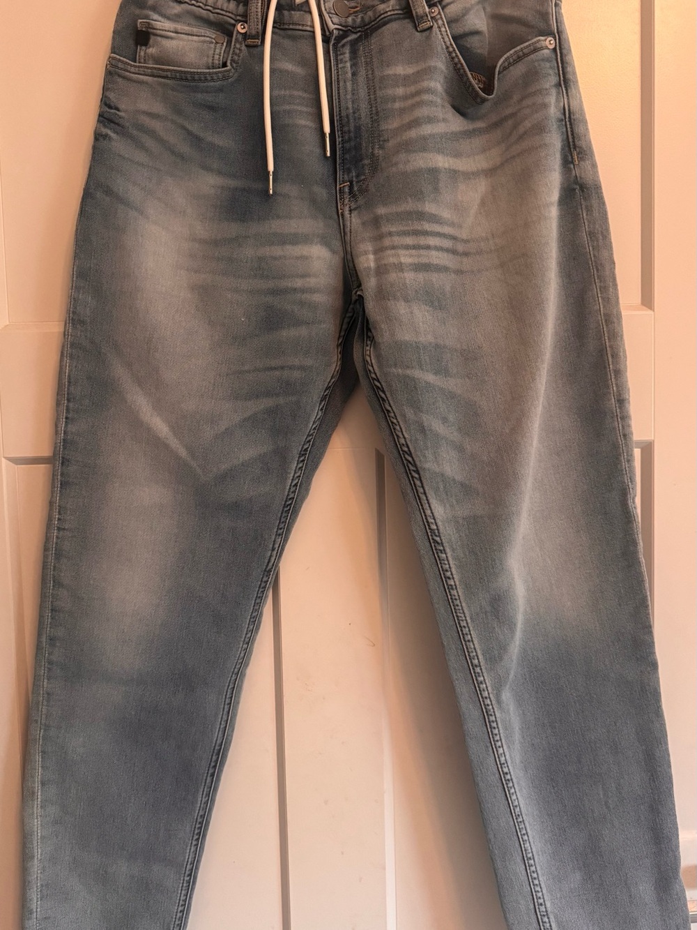 H&M Light Blue Relaxed Fit Men’s Jeans with Drawstring Waist